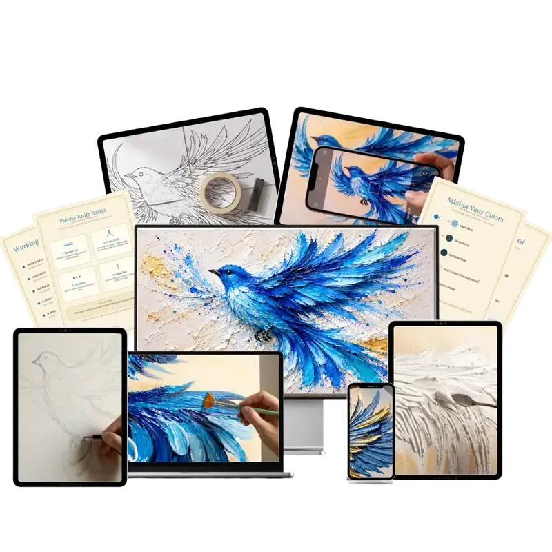 The 3D Bird Workshop course mockup